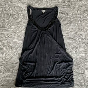 Gray Tank with Metal sequins